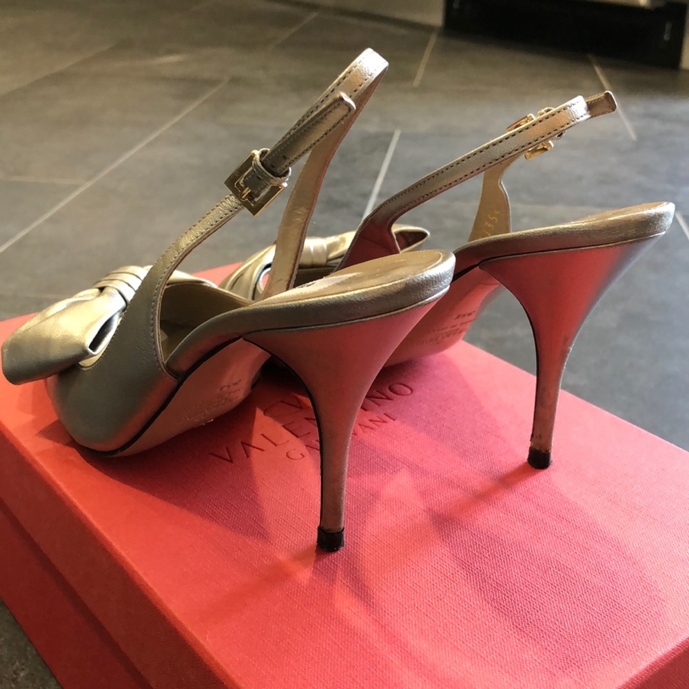 Authentic Valentino Mena Slingback Heels View 3